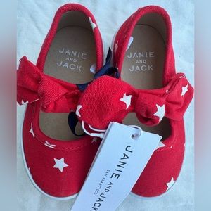 - NWT Janie and jack star bow sneaker